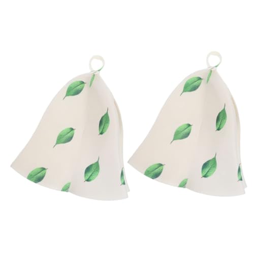 PACKOVE 2stücke Felt Sauna Hat Atmungsaktive Wollfilz Saunahüte Für Damen Und Herren Wiederverwendbare Badekappen Mit Aufhängering Schützt Kopf Und Haare Vor Überhitzung von PACKOVE