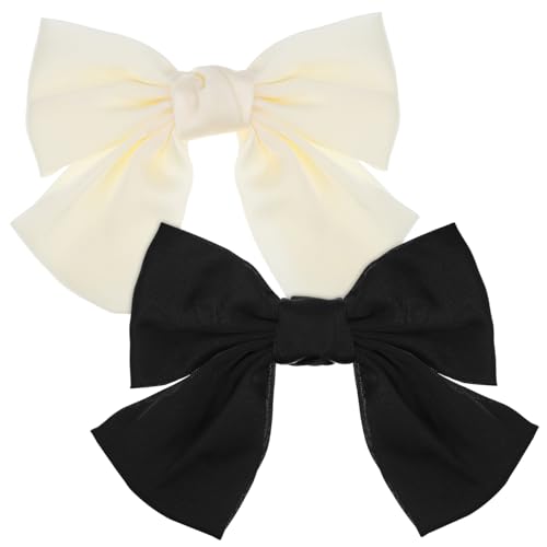 PACKOVE 2 Stück Schleife Haarnadel Haarspange Schleife Haarschmuck Clips Styling Schmetterling Haarbänder Für Frauen Bogen Schleifen Für Mädchen Bögen Große Haarschleifen Polyester von PACKOVE