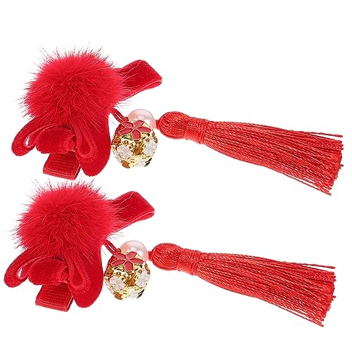 PACKOVE 2 Stück Schleifen Haarclips mit Quasten und Flauschbällen Vintage Haarschmuck für Damen und Mädchen für Alltag Feiern und Fotoshootings PACKOVE 2 Stück Schleifen Haarclips mit Quasten und Flauschbällen Vintage Haarschmuck für Damen und Mädchen für Alltag Feiern und Fotoshootings von PACKOVE