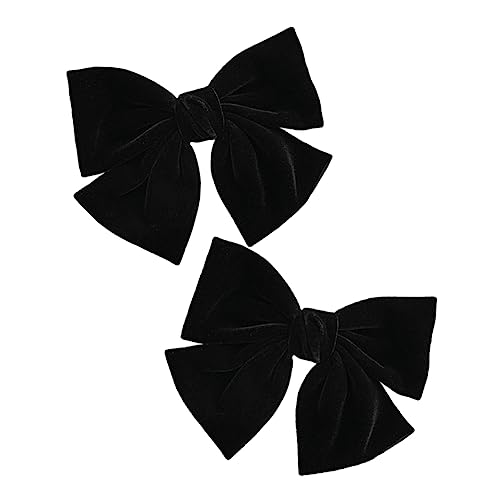 PACKOVE 2stücke Damen Flanell Bowknot Haarnadel Haar-schmuck Zarte Kopf-dekoration Haarspange Für Alltag Party Hochzeit von PACKOVE