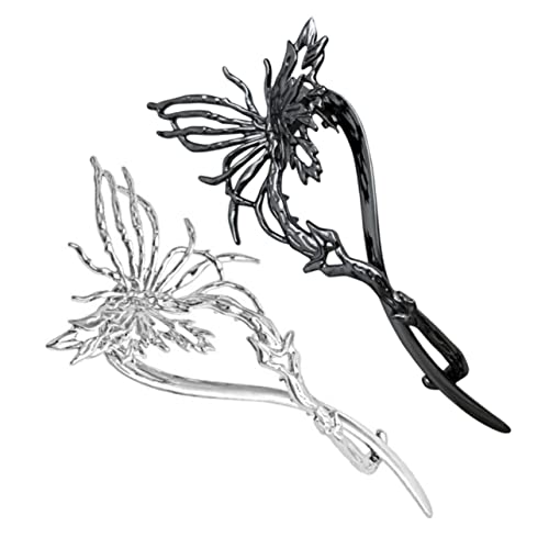 PACKOVE 2stücke Schmetterlings-haarspangen Für Damen Styling-haaraccessoires Für Partys Und Besondere Anlässe von PACKOVE
