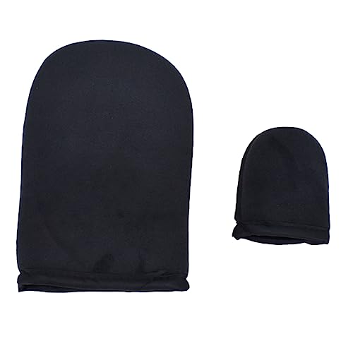 PACKOVE 2 Stück Selbstbräunungshandschuhe aus Flockmaterial Uv Schutz Handflächenhandschuhe für Make Up Sonnenbräunung Kompakt und Tragbar für und Mädchen von PACKOVE