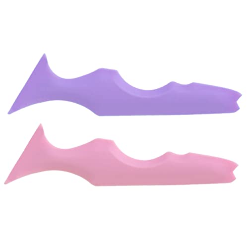 PACKOVE 2stücke Silikon Augenbraue Schablone Eyeliner Hilfe Mascara Zeichenhilfe Make-up-tool Wiederverwendbar Lidschatten-führungsvorlage Lippenstift-zeichenhilfe von PACKOVE