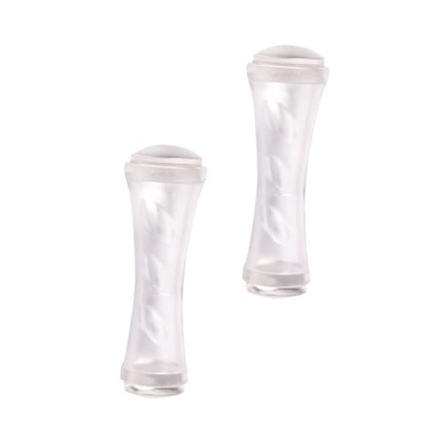 PACKOVE 2 Stück Stempel Aus Silikon Beeindrucken Nagel Stempeln Nägel Kunst Uv Elegant Maniküre-druckwerkzeuge Doppelt Für Drücken Nailart Stamper Weiß Plastik von PACKOVE