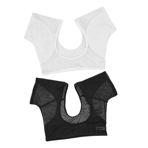 PACKOVE 2 Stück Teiliges Damen Achsel Schutzweste Atmungsaktiv Schnelltrocknend Waschbar Nahtlos Schwitzhemmend mit Mesh Unterarm Sweat Protector für Sport Alltag PACKOVE 2 Stück Teiliges Damen Achsel Schutzweste Atmungsaktiv Schnelltrocknend Waschbar Nahtlos Schwitzhemmend mit Mesh Unterarm Sweat Protector für Sport Alltag von PACKOVE