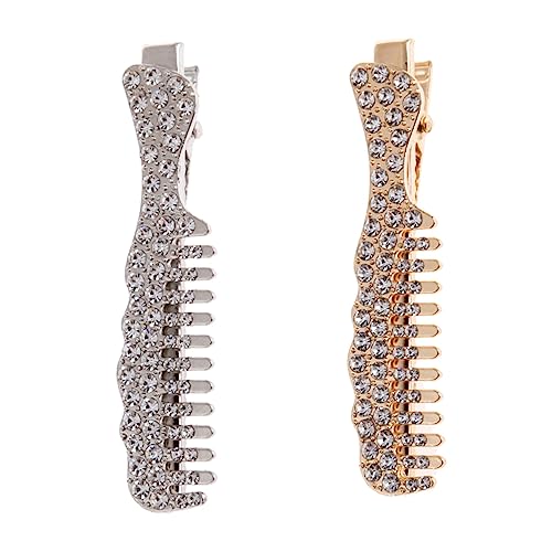 PACKOVE 2 Stück Teiliges Haarklammer mit Kammform und Strasssteinen Hochzeits und Partyzubehör für Damen für Verschiedene Anlässe und Hairstyles von PACKOVE