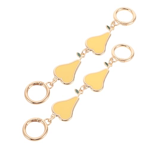 PACKOVE 2 Stück Teiliges Metall Taschenriemen Verlängerungskette mit Goldfarbener Schnalle Strapazierfähige Handtaschenverlängerung für Crossbody und Umhängetaschen Vielseitiges Zubehör von PACKOVE