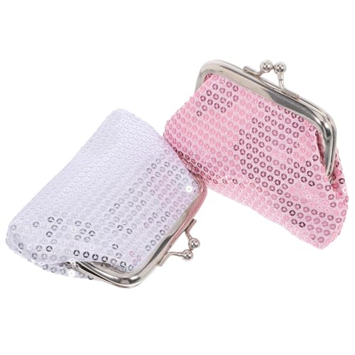 PACKOVE 2 Stück Teiliges Pailletten Münzgeldbörse Mini Portemonnaies mit Kiss-Lock Verschluss Kleine Glitzernde Geldbörsen für Mädchen Kompakt Handlich für Münzen Partys und Geschenke PACKOVE 2 Stück Teiliges Pailletten Münzgeldbörse Mini Portemonnaies mit Kiss-Lock Verschluss Kleine Glitzernde Geldbörsen für Mädchen Kompakt Handlich für Münzen Partys und Geschenke von PACKOVE