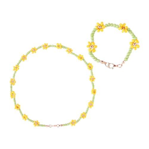PACKOVE 2 Stück Teiliges Set Schmuckset Dekorative Halskette Armband Acrylperlen für Mädchen Diy Bastelset für Geburtstagsfeiern und Anlässe von PACKOVE