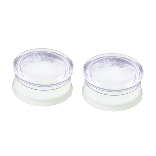 PACKOVE 2 Stück Teiliges Silikon Ohr Expander Weiß Leuchtende Flexible Ohr Stretcher für Damen Hautfreundliche Ohrdehnung Schmuck Sicherer und Leichter Piercing Schmuck von PACKOVE