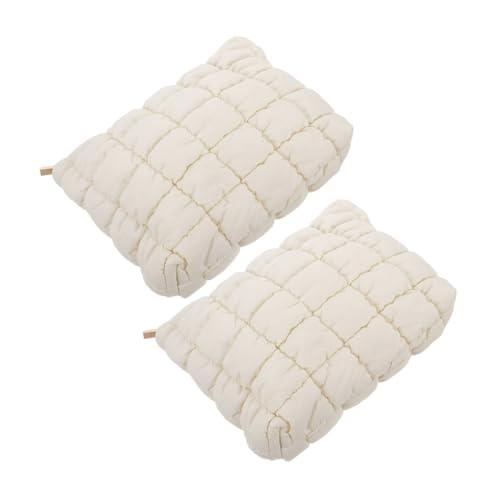 PACKOVE 2 Stück Tragbare Kosmetiktasche Reise-Make-up-Tasche Reiseetui Für Make-up-Pinsel Make-up-organisator Reisen Kompakte Schminktasche Organizer Für Make-up-Pinsel Runter Weiß von PACKOVE