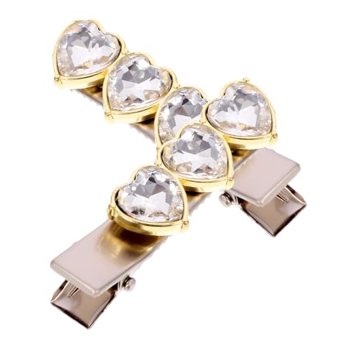 PACKOVE 2stücke Herz-metall-haarspangen Frauen Mädchen Retro-haar-accessoires Für Glatte Lockige Pferdeschwanz Und Frisuren Hochzeits Und Alltag-mode-haar-schmuck von PACKOVE