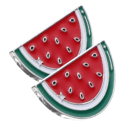 PACKOVE 2 Stück Wassermelonen Broschen für Frauen Kreative Anstecknadeln zur Dekoration von Kleidung Schals und Strickjacken für Partys und Festliche Anlässe von PACKOVE