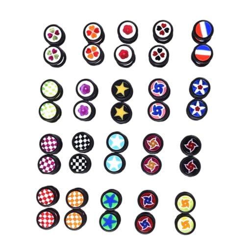 PACKOVE 20 Paare Damen Ohrstecker Umweltfreundlichem mit Buntem Design und Lederdetails Leichte Ohrschmuck Geschenkidee für Alltag Hochzeit Dating und Party Zufällige Zufällige Farbe von PACKOVE