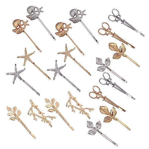 PACKOVE 20stücke Haarnadel Aus Metall Für Frauen Haarspange Aus Metallblättern Kopfschmuck Haarzubehör Für Alltag Und Anlässe von PACKOVE