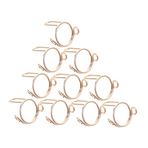 PACKOVE 20 Stück Rüstungsmetallringe tragen abnehmbare Nagelplatte Ringe für Verlängerungsnägel Maniküre-Nägelringe abnehmbar zum Tragen von Nagel Nagelringe für Frauen Kupfer Golden von PACKOVE