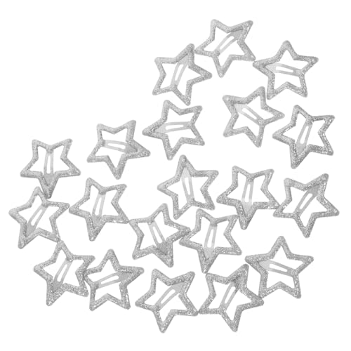 PACKOVE 20 Stück Stern Haarnadel Haarklammern zum Styling Clips lockig Süße Haarspangen für Mädchen Sterne Haarspange Haarspangen mit Sternen Sternhaarklammern Star Snap Haarspangen Metall von PACKOVE