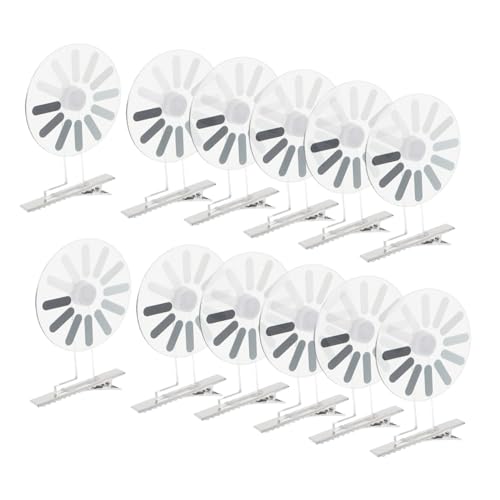 PACKOVE 20 Stück Teiliges Kreative Runde Haarklammern mit Drehbarem Ladezeichen Leichte Haarspangen für Frauen Mädchen Witzige Snap Hair Clips für Alltag Party Styling von PACKOVE