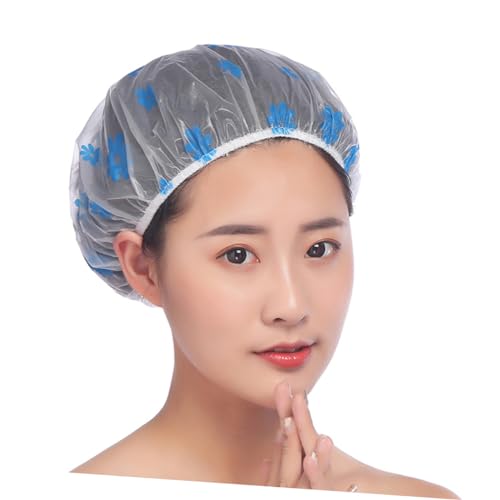 PACKOVE 20 Stück wasserdichte duschhaube DOUBLE Schicht wasserdicht Haarhaube für die Dusche Haarfänger im Bad Hotel Reiseberichte Damen Hüte Damen Badehut Küchenhut von PACKOVE