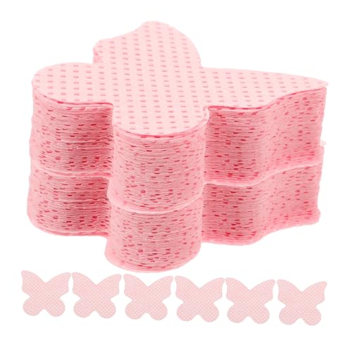 PACKOVE 200blätter Fusselfreie Nagelreinigungspads Rosa Herzform Für Entfernung Von Nagellack Schonend Für Nägel Für Nagelpflege-routinen von PACKOVE