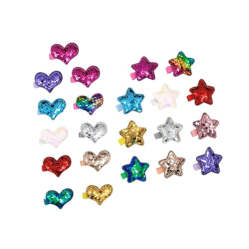 PACKOVE 22stücke Haarspangen Für Junge Mädchen Herzförmiger Kopfschmuck Haarnadeln Haarschmuck Strapazierfähiges Material Kinderhaarspange von PACKOVE