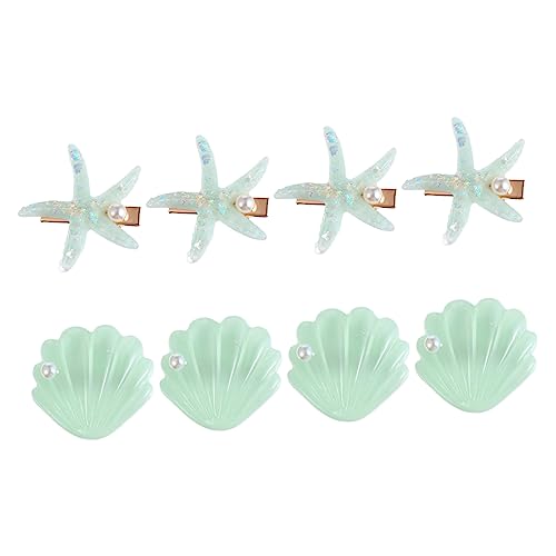 PACKOVE 24 Stk Seestern Shell Haarspange haarschmuck Haar Klammern Geldbörsen-Organizer Meerjungfrau Haarspangen blaue Tiara Haarnadel Zubehör Mädchen Haarnadel niedlich Kopfbedeckung von PACKOVE