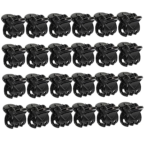 PACKOVE Stück Armreifen Clip Haarclip Haarklammern Für Dünne Haare Clips Klein Klaue Haarspangen Mini-haarspangen Mini-haare Gut Mädchen Haarzubehör Friseur Winzig Schwarz Plastik von PACKOVE