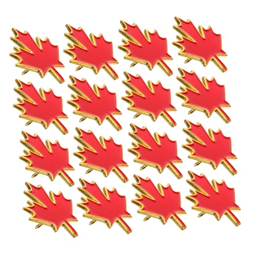 PACKOVE 24 Stück Teiliges Maple Leaf Broschen Metall Anstecknadeln mit Langlebiger Beschichtung Kanadisches Ahornblatt Design Eleganter Schmuck für Kleidung Rucksäcke Hüte Thanksgiving von PACKOVE