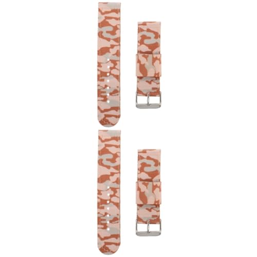 PACKOVE 2St Camouflage-Riemen Armbänder für Männer Herrenbands Outdoor-Uhren für Herren schnell uhrenarmbänder Herrenuhren Herrenarmband Uhrenzubehör Tarnung Gurt Fall Anschauen Mann Nylon von PACKOVE