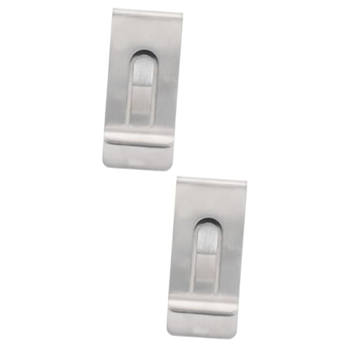 PACKOVE 2St Geldscheinklammer Geldklammern für Männer Banknotenclip ID-Inhaber kreditkartenhalter Credit Card Holder Geldbörse für Männer schlanke Geldklammer Kleiner Karoclip reines von PACKOVE