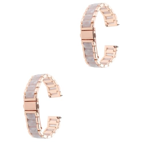PACKOVE 2St Harzband Straps for Watches uhrenzubehã¶r Uhrenarmband aus Metall Männer Uhrenarmband Anti-Rutsch-Armband rostfreier uhrengürtel ich schaue Gurt Zubehör Mann Rostfreier Stahl von PACKOVE