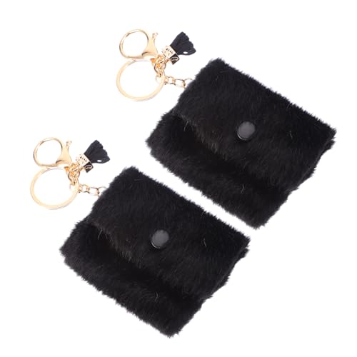 PACKOVE 2stücke Schlüsselanhänger Mini-Tasche Schlüsselketten Münztasche Schlüsselring Anhänger Taschenanhänger Auto Tasche Anhänger von PACKOVE