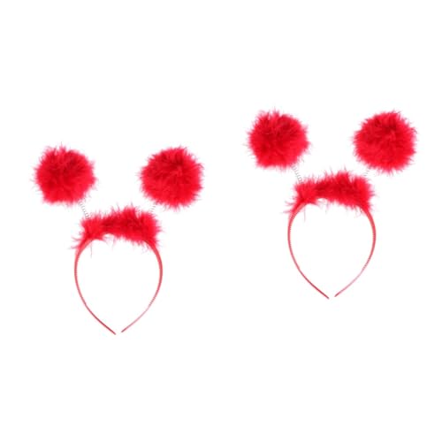 PACKOVE 2St Plüschkugel-Haarband kinder haarschmuck hair accessories for Badminton Stirnband für Mädchen Haarbänder Mädchen-Stirnband Stirnband für Kinder Europäisch und amerikanisch von PACKOVE