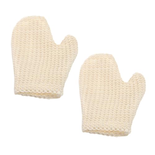 PACKOVE 2stücke Peeling Badehandschuhe Aus Sisal Für Dusche Hautreinigungstücher Wiederverwendbar Hautpflege Peeling-handschuhe Für Badereinigungstücher Badetücher Badereinigungstücher von PACKOVE