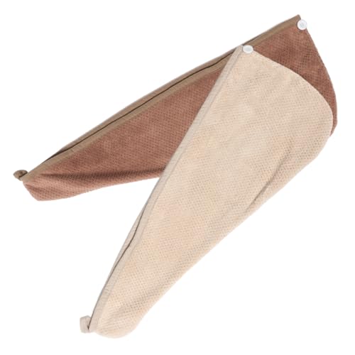 PACKOVE 2Stücke Duschhaube für Haare Schnell Trocknendes Handtuch Turban Korallenfleece Super Saugfähige Haarkappe für Damen um Nasses Haar Schonend zu Trocknen von PACKOVE