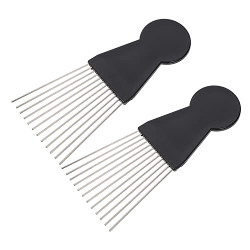 PACKOVE 2stücke Pickkamm Und Haarkamm Für Männer Und Afro-haare Mit Barber Haar Styling Kämme Geeignet Für Haartypen Zum Glätten Und Formen von PACKOVE