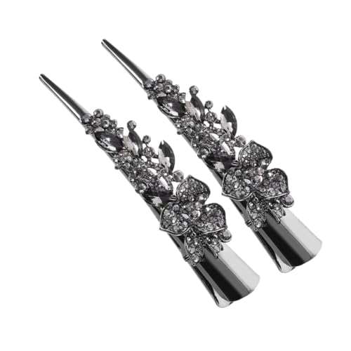 PACKOVE 2stücke Haarklammern Für Damen Mit Rhinestone Details Große Haarspangen Für Dickes Haar Dekorative Haarclips Für Elegante Frisuren Für Alltägliche Und Festliche Anlässe von PACKOVE