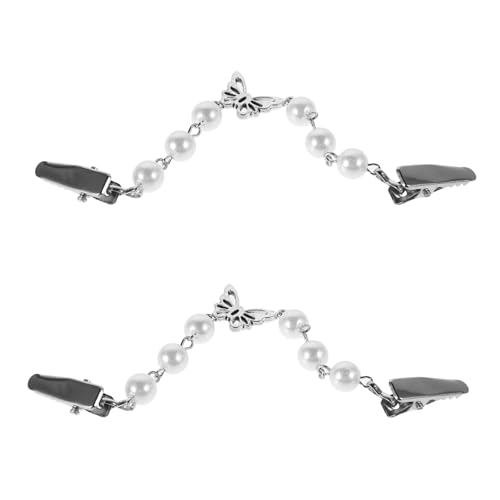 PACKOVE 2stücke Clips Mit Perlen Und Schmetterling Vintage Stola Kragen Klammer Für Damen Dekorative Kleidung Clips Für Retro Kleider Und Schals PACKOVE 2stücke Clips Mit Perlen Und Schmetterling Vintage Stola Kragen Klammer Für Damen Dekorative Kleidung Clips Für Retro Kleider Und Schals von PACKOVE