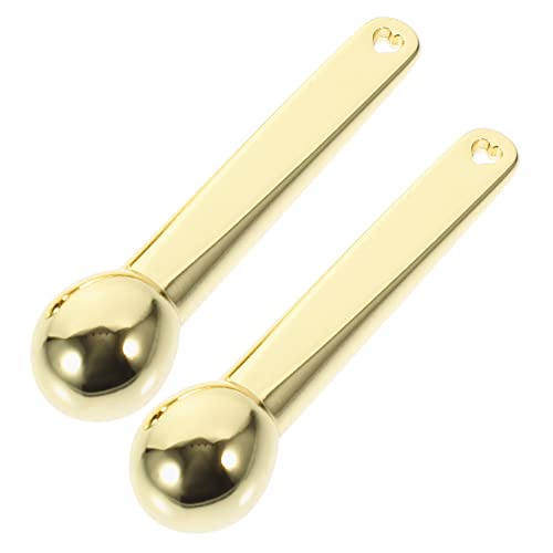 PACKOVE 2Stücke Professioneller Augencreme Roller Tragbares Augenmassagegerät aus Metall für Haushalt und Reisen Schwellungen für Damen und Herren von PACKOVE