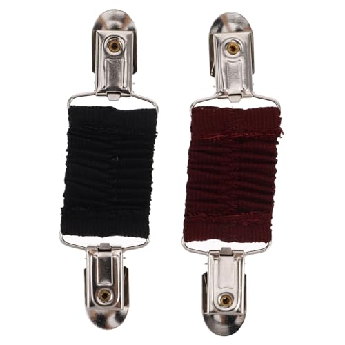 PACKOVE 2stücke Vintage-inspirierte Kleiderclips Elastische Cardigan Clips Für Pullover Schals Und Kleider Chic Design Für Frauen Und Mädchen Sicherer Halt Schwarz Und Weinrot von PACKOVE
