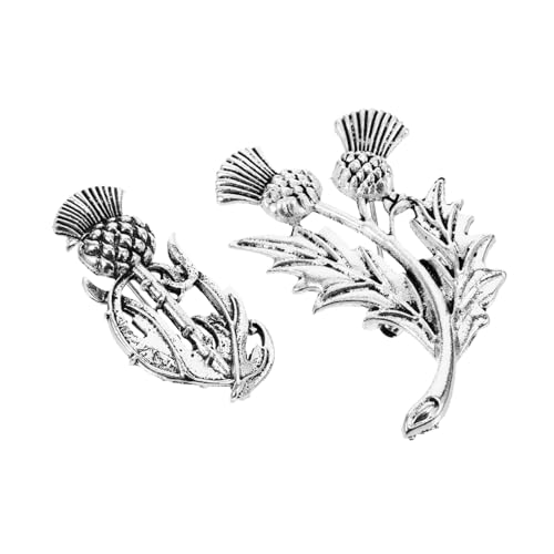 PACKOVE 2stücke Teiliges Vintage Broschen Hochwertigem Alloy Für Frauen Stilvolle Schmuckdetails Kreative Designs Vielseitig Einsetzbar Als Kragen- Revers Corsage-pins von PACKOVE