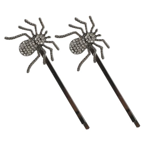 PACKOVE 2stücke Spinne Haarnadeln Strass Haarspangen Kleine Bobby Pins Frauen Vintage Haar Zubehör Mädchen Haar Clips Accessoires Für Frisuren von PACKOVE