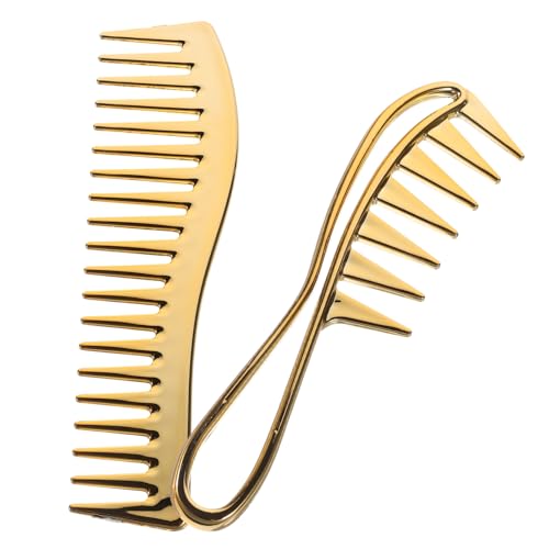 PACKOVE 2 Stücke Breite Zahn Kämme Satz für Nasses Haar Herren Haarkamm für Lockiges Haar Professionelle Friseurkämme Antistatisch Reisekamm von PACKOVE