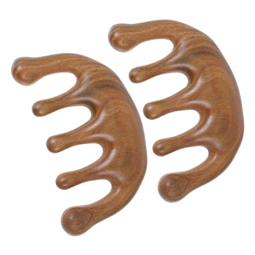 PACKOVE 2Stücke Verawood Massage Kamm Breiter Zahn Kamm für Kopfhautmassage Entwirrungskamm für und Männer Tragbarer Haarpflegekamm Verawood Haarkamm Statische Aufladung von PACKOVE