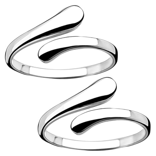 PACKOVE 2stücke Verstellbare Geometrische Offene Kreiseringe Für Damen Mit Einzigartigem Kreuzdesign Aus Kupfer Stylishe Fingerringe Für Alltagslooks Partys Und Dates von PACKOVE