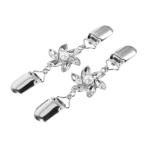 PACKOVE 2Stücke Vintage Clips für Strickjacken Cinch Clips für Kleider Hemdbrosche Schalclips für Besondere Anlässe Wie Partys Hochzeiten Elegantes Design von PACKOVE