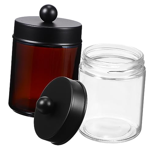 PACKOVE 2stücke Wattepad-organizer Mit Deckel Badezimmer-organizer Aufbewahrungsbox Für Wattepads Und Kleine Gegenstände von PACKOVE