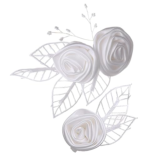 PACKOVE 2Stücke Weiße Haarklammern mit Haaraccessoires für Hochzeiten Partys Haarnadeln für Damen Handwerkskunst von PACKOVE