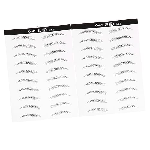 PACKOVE 2blätter Bögen Augenbrauenaufkleber Haarähnliche Simulation Wasserfest Lang Anhaltend Für Frauen Standard-augenbraue von PACKOVE