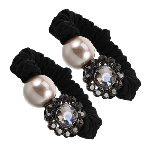 PACKOVE 2stücke Funkelnde Strass-haarbänder Dekorative Haarschmuck Mit Kristallen Für Einen Glamourösen Pferdeschwanz Elegante Haaraccessoires Für Frauen Und Mädchen von PACKOVE